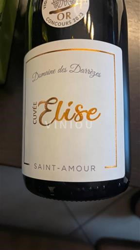 Beaujolais Saint-Amour Domaine Des Darre`zes Élise Icke årgångsbetecknad